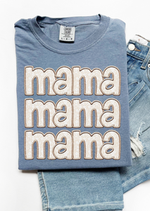 Mama Stacked Comfort Colors TEE