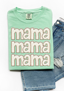 Mama Stacked Comfort Colors TEE