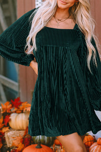 Pre Order -Square Neck Velvet Dress