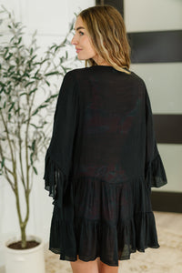 Boheme Bay Swim Cover Up in Black