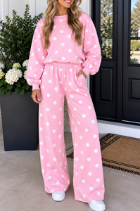 Pre Order -Polka Dot Casual Set