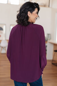Closing Time Mock Neck Blouse - SALE