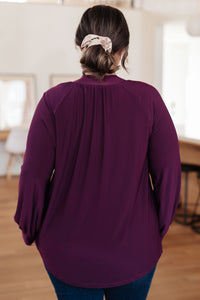 Closing Time Mock Neck Blouse - SALE