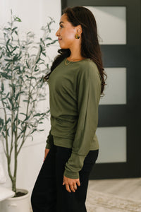 Dinner Plans Dolman Long Sleeve