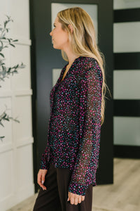 Doing the Most Polka Dot Blouse