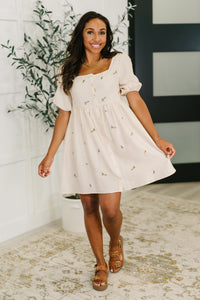 Dream a Little Dream Embroidered Dress