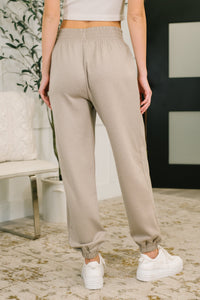 Every Second, Every Hour Jogger Bottoms in Ash Mocha