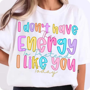 Can’t pretend today