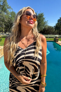 PREORDER- WILD COAST ZEBRA SKIRT SET