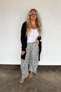 PREORDER- ZEBRA BEX BARREL JEANS