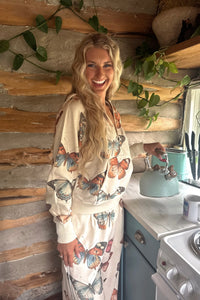 PREORDER- CAMO & BUTTERFLIES EASY DOES IT PULLOVER