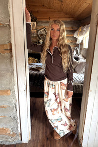 PREORDER- CAMO & BUTTERFLIES DRIFT AWAY JOGGERS