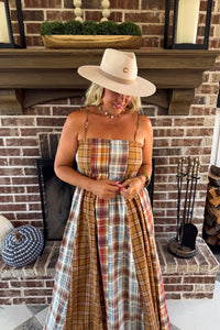 PREORDER- THE ASHFORD PLAID MAXI DRESS