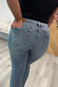 Elodie Mid Rise Distressed Boyfriend Jeans