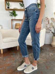 Judy Blue Full Size Cuffed Slim Jeans