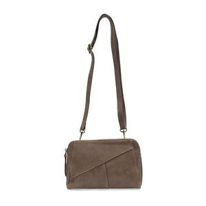 Joy Susan Gigi Crossbody with Woven Wrist Strap in Taupe