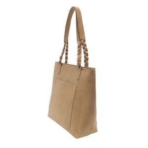 Joy Susan Alex Braided Handle Tote in Driftwood