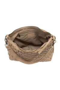 Joy Susan Winnie Woven Hobo in Buff