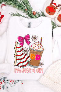 Just A Girl Christmas Cake DD Sweatshirt