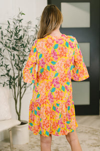 Lizzy Sunday Dress in Leaf Multi Floral