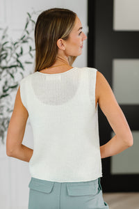 Loose Interpretation Tie Front Knit Vest