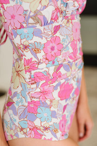 Naples Floral Ruched Swimsuit