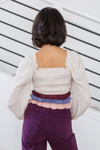 Shirley Smocked Ruffle Blouse -SALE