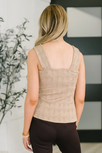 Smokey Fleur Floral Jaquard Tank