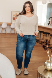 Stuck In The Moment V-Neck Sweater - SALE