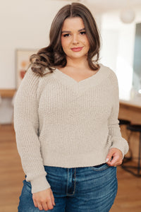 Stuck In The Moment V-Neck Sweater - SALE
