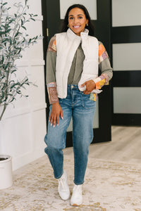 That's What I'm Talkin' About Puffer Vest in Sand Beige