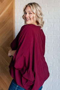 Universal Philosophy Blouse in Wine - SALE