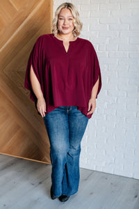 Universal Philosophy Blouse in Wine - SALE