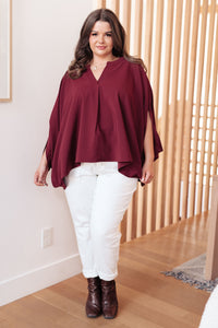 Universal Philosophy Blouse in Wine - SALE