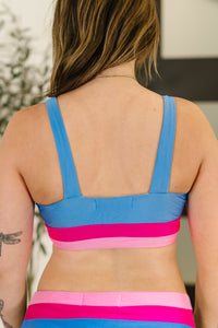 Venice Color Block Swim Top