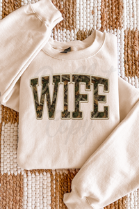 Wife Camo Tee or Sweatshirt