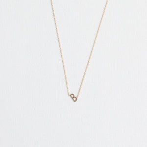 Initial Necklace In Gold