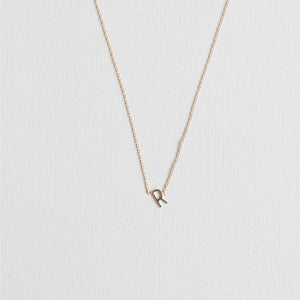 Initial Necklace In Gold