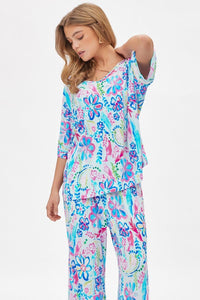 Dear Scarlett Cabana Set in Aqua