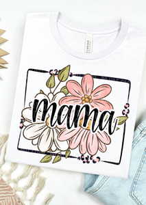 Floral Mama Bella Canvas T-Shirt
