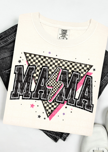 Retro Mama Lighting Bolt Comfort Colors T-Shirt