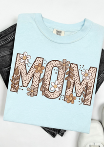 Boho Floral MOM Comfort Colors T-Shirt