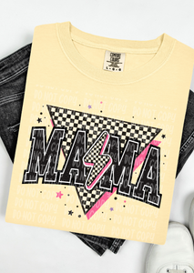 Retro Mama Lighting Bolt Comfort Colors T-Shirt