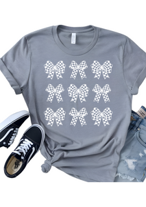 Checkered Bows TEE