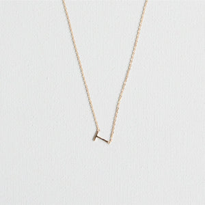 Initial Necklace In Gold