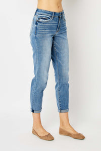 Judy Blue Full Size Cuffed Slim Jeans