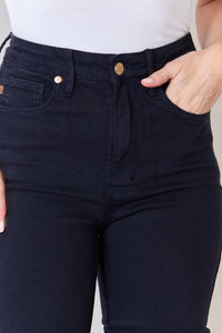 Judy Blue Full Size High Waist Tummy Control Bermuda Shorts in Navy