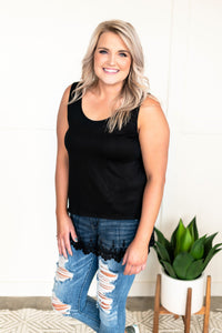 Spread Your Wings Sleeveless Top In Black ESB