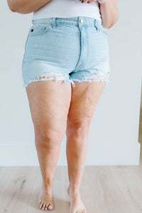 Frazzled Mom Light Wash Cutoffs ESB