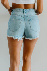 Frazzled Mom Light Wash Cutoffs ESB
